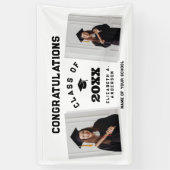 モダンクラシック2024年卒業2写真卒業 横断幕 (縦)