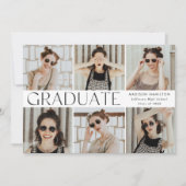 モダンクラシック6写真卒業 案内状 (正面)