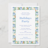 モダンクラシック シノワズリー オレンジ ホリデーパーティー 招待状 (正面)