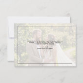 モダンクラシック セリフ体 結婚式 御礼カード サンキューカード (裏面)