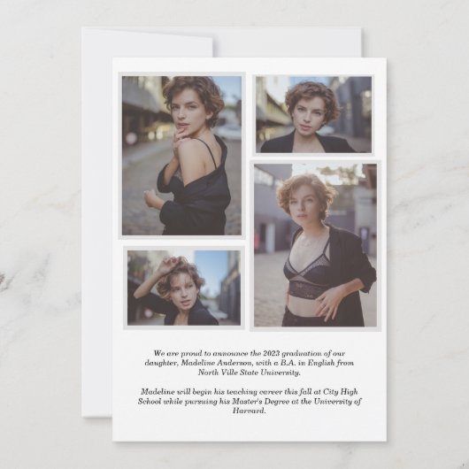 モダンクラシック 案内状 (裏面)