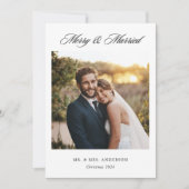 モダンクラシック　結婚して幸せな写真 シーズンカード (正面)