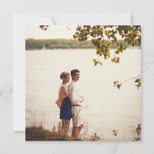 モダンクラシック |赤面と海軍の日付を保存 セーブザデート (裏面)