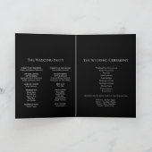 モダンクラシックBlack結婚の折り畳みプログラム プログラム (内部)