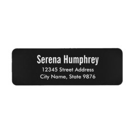 -モダンクラシックBlack – パーソナル住所 シール