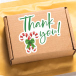 モダンクラシックSmall Business Thank You Christmas シール<br><div class="desc">モダンクラシックSmall Business Thank You Christmas Sticker</div>