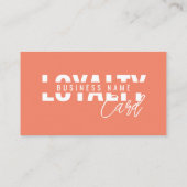 モダンクラシックTerracottaスクリプト ロイヤリティカード (裏面)