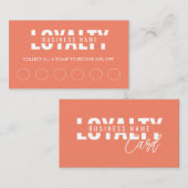 モダンクラシックTerracottaスクリプト ロイヤリティカード (正面/裏面)