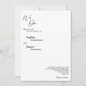 モダンクラシックWe Do Photo結婚式招待状 招待状 (正面)