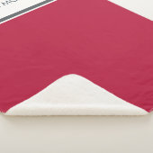 モダンクランベシンプルリパーソナライズされた名 シェルパブランケット (3/4)