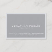 モダンクリエイティブお洒落デザイングレープレーントレンディー 名刺 (正面)