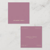 モダンクリエイティブエレガントプレミアムシルクフィニッシュラグジュアリー スクエア名刺 (正面/裏面)