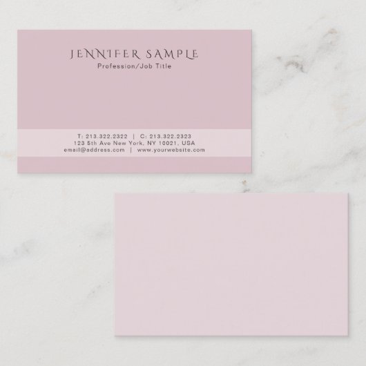 モダンクリエイティブエレガントプロフェッショナルシンプルデザイン 名刺 (正面/裏面)