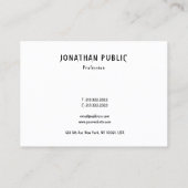 モダンクリエイティブシンプルテンプレートプロフェッショナルリュックス 名刺 (裏面)