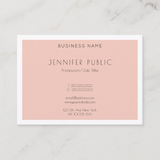 モダンクリエイティブシンプルデザイントレンディーテンプレート 名刺 (正面)