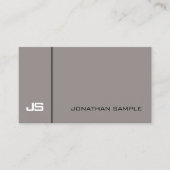 モダンクリエイティブシンプルデザイントレンディーブラウン 名刺 (正面)