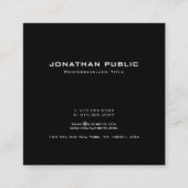 モダンクリエイティブシンプルデザイントレンディープレーン スクエア名刺 (正面)