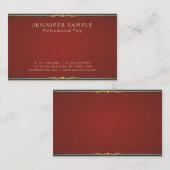 モダンクリエイティブスタイリッシュプレミアムパールフィニッシュルクセ 名刺 (正面/裏面)