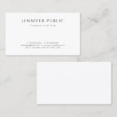 モダンクリエイティブデザインシンプルプレーンプロフェッショナル 名刺 (正面/裏面)