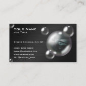 モダンクリエイティブバブル車の名刺 名刺 (裏面)