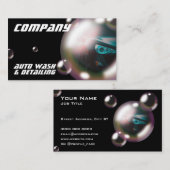 モダンクリエイティブバブル車の名刺 名刺 (正面/裏面)