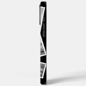 モダンクリエイティブブラック&ホワイトカスタムフォトコラージュ Case-Mate iPhoneケース (裏面 / 左)