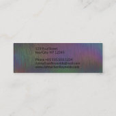 モダンクリエイティブホログラフィックメタル – 名刺 (裏面)