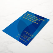 モダンクリエイティブボホ抽象芸術ブ結婚ルーズ金ゴールド 箔招待状 (回転した状態)