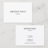 モダンクリエイティブミニマルテンプレートシンプルデザイン 名刺 (正面/裏面)