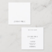 モダンクリエイティブミニマルテンプレートプロフェッショナルシック スクエア名刺 (正面/裏面)