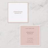 モダンクリエイティブミニマルプロフェッショナルデザイン スクエア名刺 (正面/裏面)