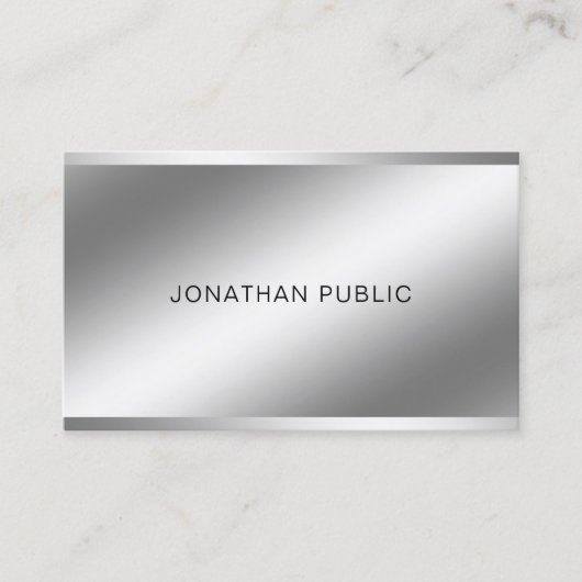 モダンクリエイティブライトおよびシャドウプロフェッショナルトップ 名刺 (正面)