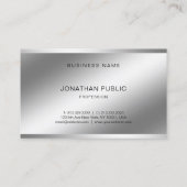 モダンクリエイティブライトおよびシャドウプロフェッショナルトップ 名刺 (裏面)