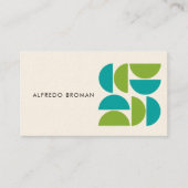 モダンクリエイティブ幾何ユニーク形状 名刺 (正面)