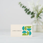 モダンクリエイティブ幾何ユニーク形状 名刺 (スタンド正面)