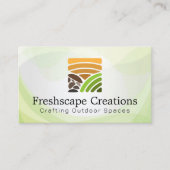 モダンクリエイティブ横のロゴ 名刺 (正面)