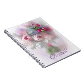モダンクリエイティブ油絵花エレガント ノートブック (右側)
