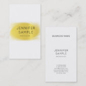 モダンクリエイティブ金ゴールドデザインプロフェッショナルプレーン 名刺 (正面/裏面)