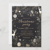 モダンクリスエレガントスパーティーフェスティバル 招待状 (正面)