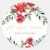 モダンクリスクラシックス封筒用シール ラウンドシール (正面)