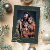 モダンクリススタイリッシュスミニマル写真家族 シーズンカード