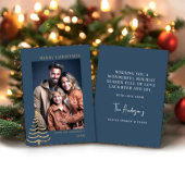 モダンクリススタイリッシュスミニマル写真家族 シーズンカード