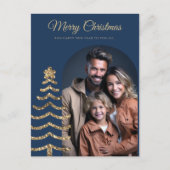 モダンクリススタイリッシュスミニマル写真家族 ポストカード (正面)