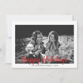 モダンクリスマスのお祝い写真 シーズンカード (正面)