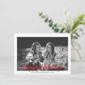 モダンクリスマスのお祝い写真 シーズンカード (スタンド正面)