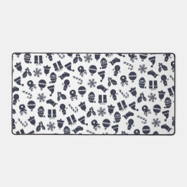 モダンクリスマスのシームレスパターン デスクマット