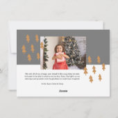 モダンクリスマスの写真 シーズンカード (裏面)