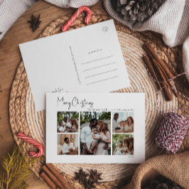 モダンクリスマスの台本5枚 シーズンポストカード