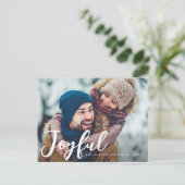 モダンクリスマスの挨拶状 ポストカード (スタンド正面)