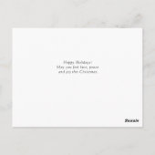 モダンクリスマスの挨拶状 ポストカード (裏面)